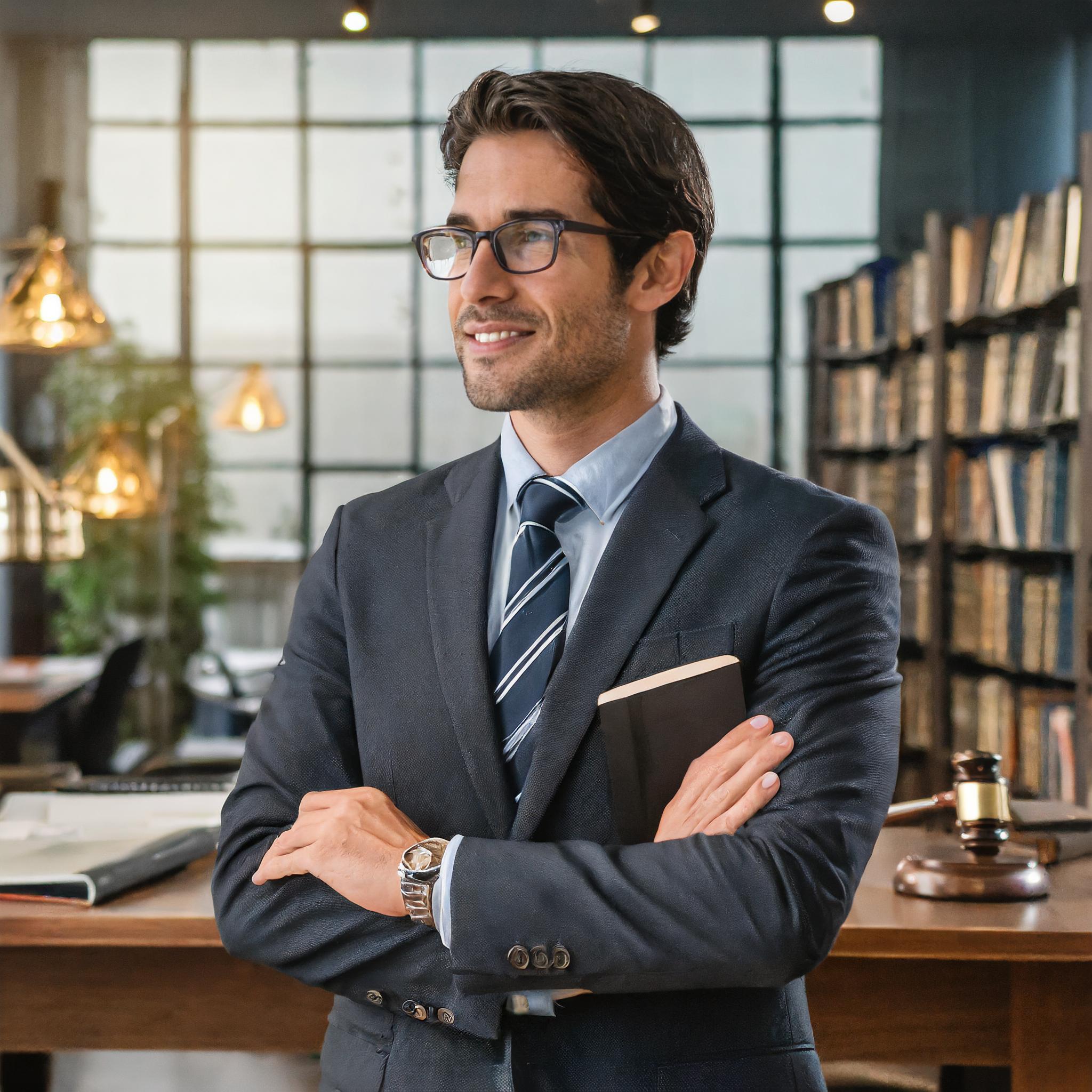 Male business consultant in an office environment, demonstrating expertise and professionalism