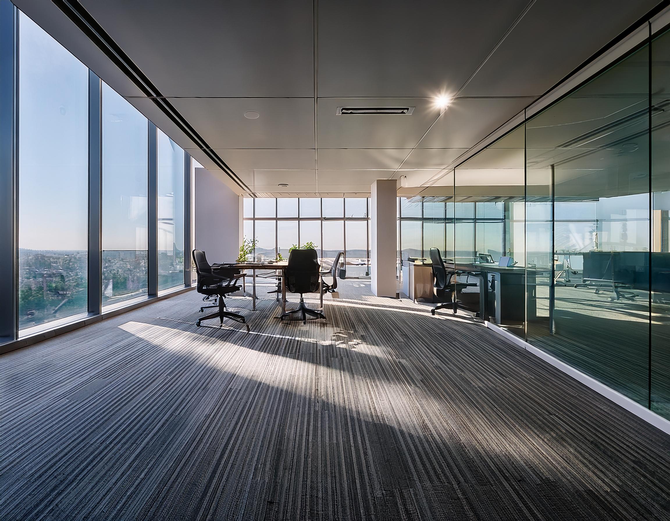 Elegantes Bürointerieur einer Steuerkanzlei mit klassischem Design